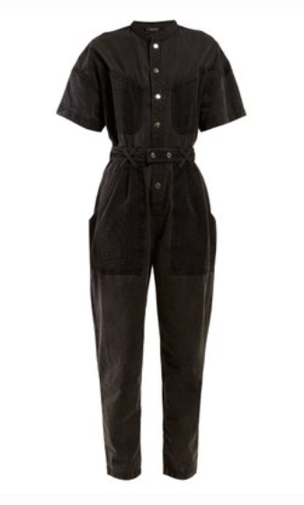 ISABEL MARANT  Tundra contrast-pocket denim jumpsuit