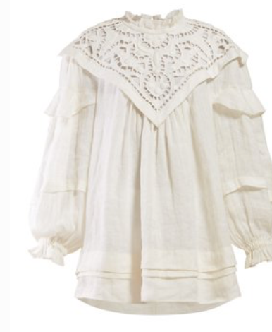 ISABEL MARANT  Ghalia lace-panel mini dress