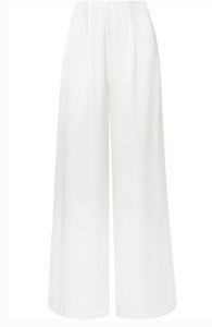 LES HEROINES THE COCO SATIN WIDE-LEG PANTS