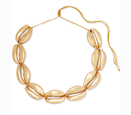TOHUM Mega Puka gold-plated necklace