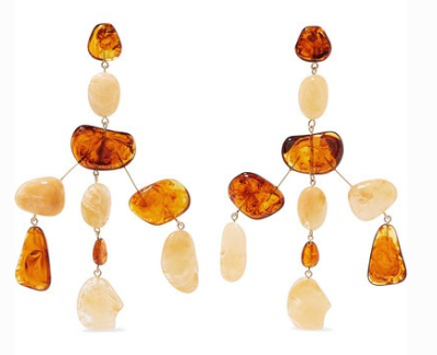CULT GAIA Sloane acrylic and gold-tone earrings