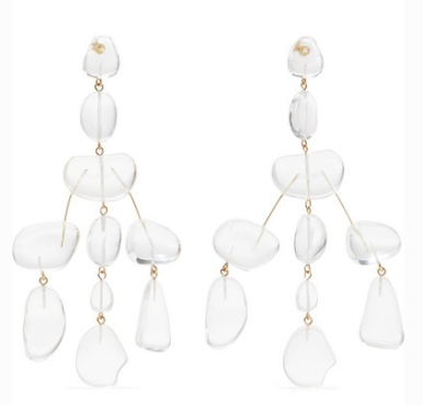 CULT GAIA Sloane Rock oversized acrylic earrings