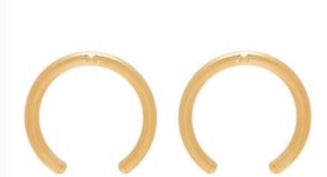 VALENTINO  Rockstud hoop drop earrings