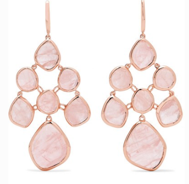 MONICA VINADER Siren Chandelier rose gold vermeil quartz earring