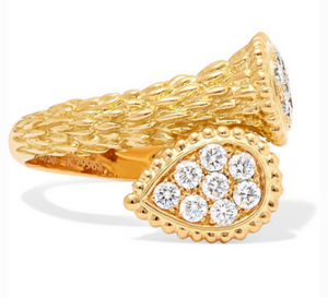 BOUCHERON Serpent Bohème Toi et Moi 18-karat gold diamond ring