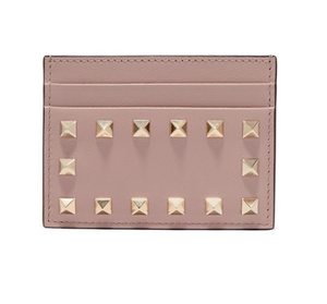 VALENTINO Valentino Garavani The Rockstud leather cardholder